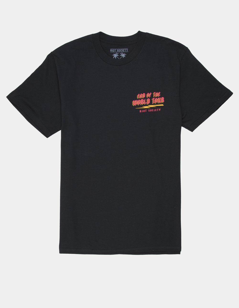RIOT SOCIETY End Of World Tour Mens Tee - BLACK Product Image