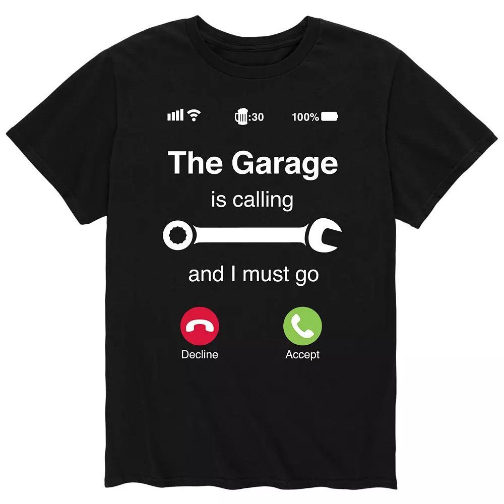 Mens The Garage Is Calling Tee Product Image