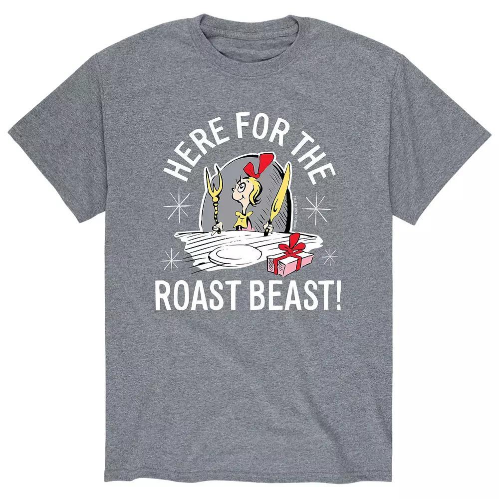 Mens Dr. Seuss The Grinch Here For The Roast Beast! Tee Product Image