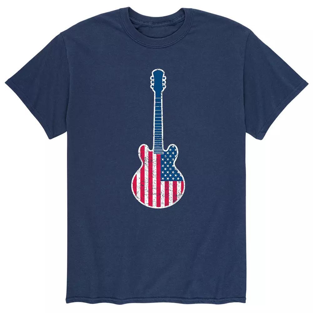 Mens Guitar Flag Fill USA Tee Product Image