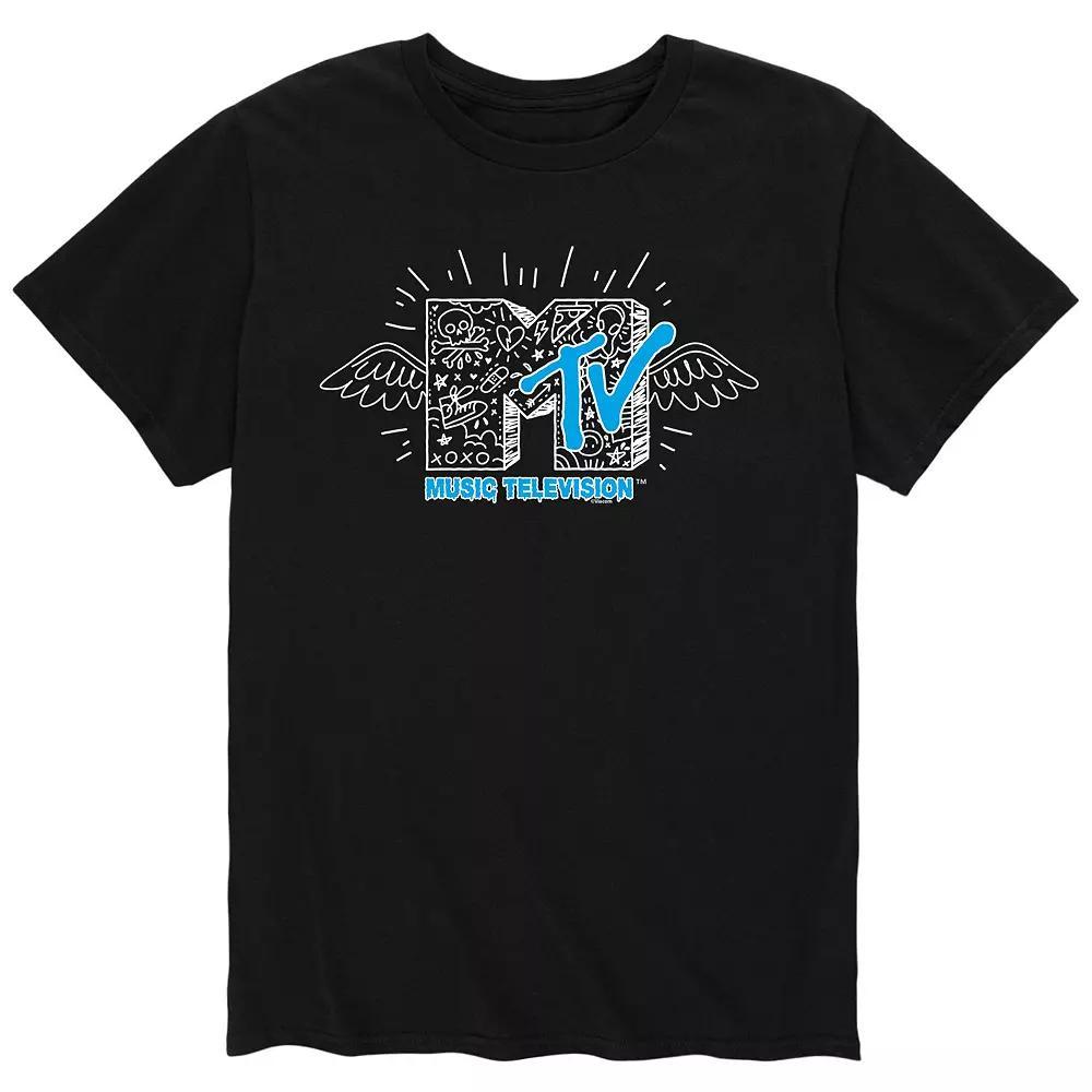 Mens MTV Doodle Logo Tee Product Image