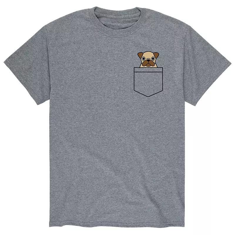 Mens Pocket Dog Pug Tee Product Image