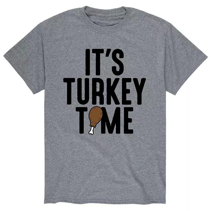 Men's Its Turkey Time Tee, Size: Small, Gray Product Image