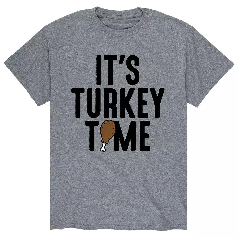 Men's Its Turkey Time Tee, Size: Small, Gray Product Image