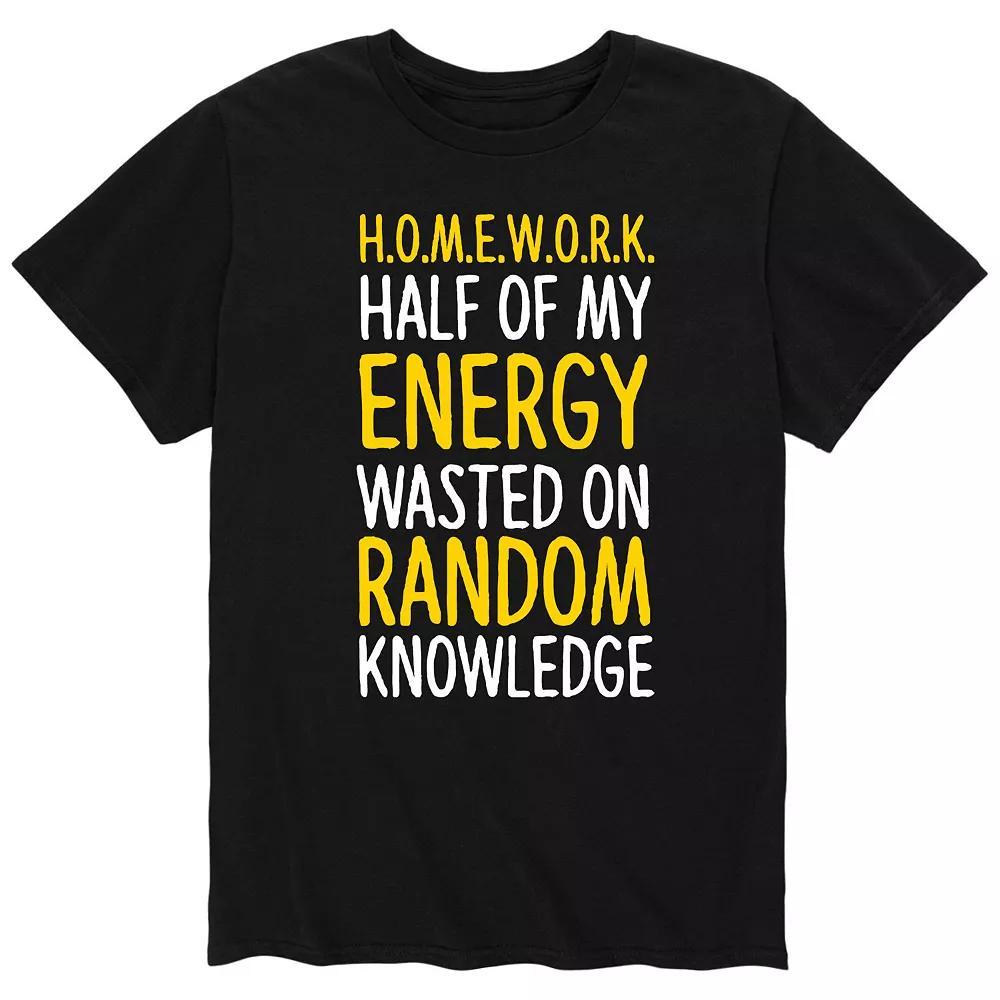 Mens Homework Tee Product Image