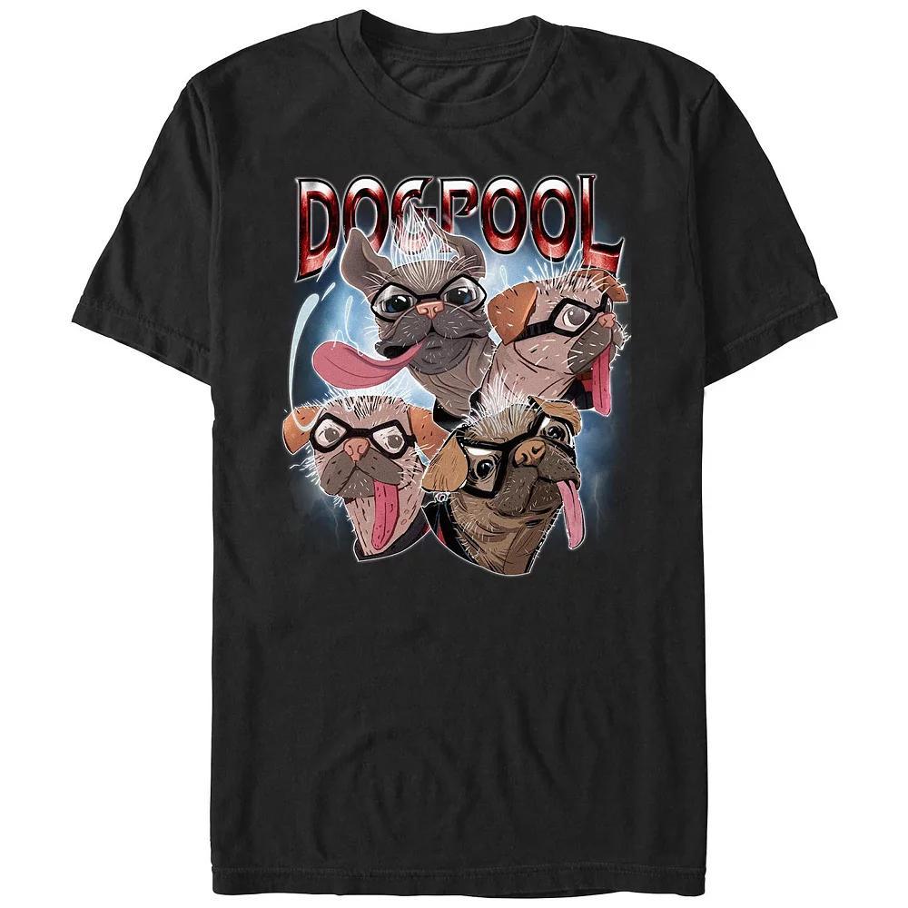Men's Deadpool And Wolverine Dogpool Graphic Tee, Size: XXL, Black Product Image