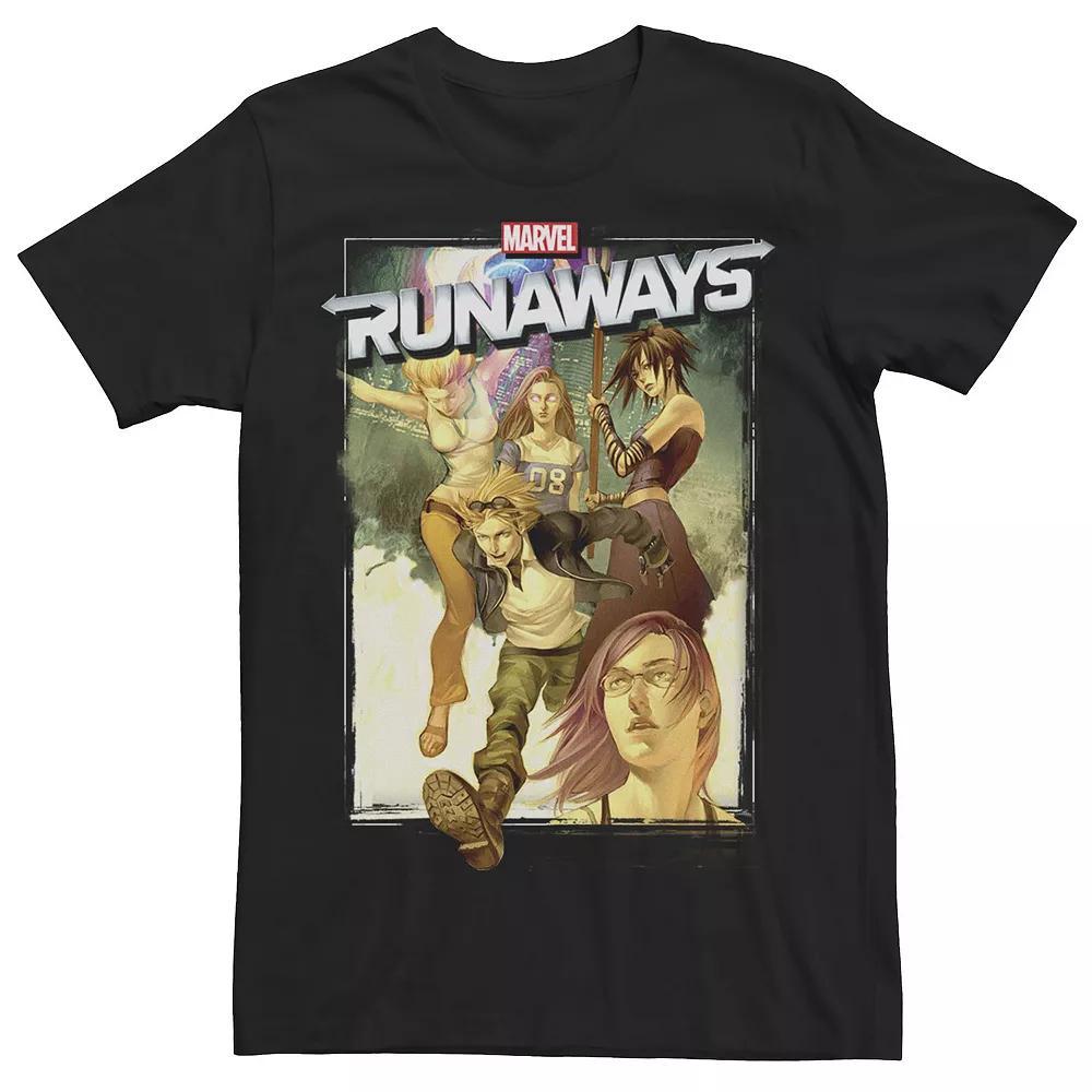 Men's Marvel Runaways Portrait Tee, Size: Large, Black Product Image