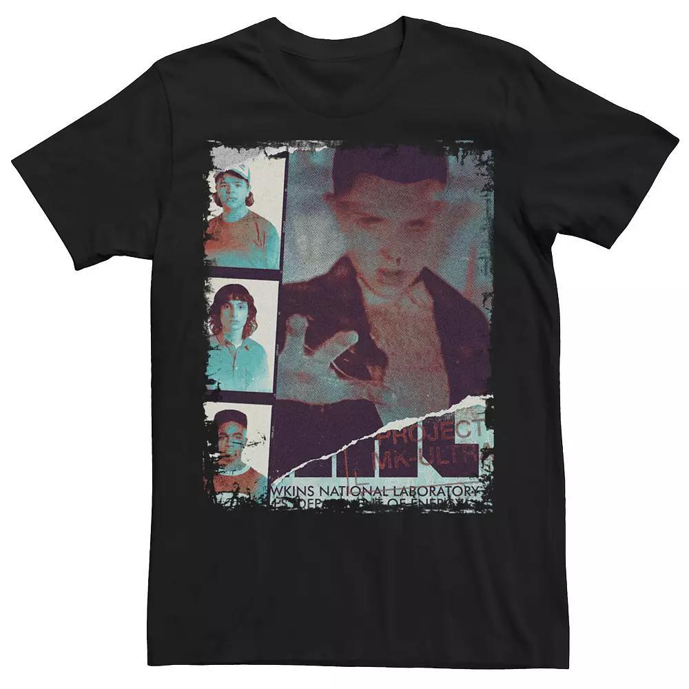 Men's Netflix Stranger Things Project MK-Ultra Tee, Size: Large, Black Product Image