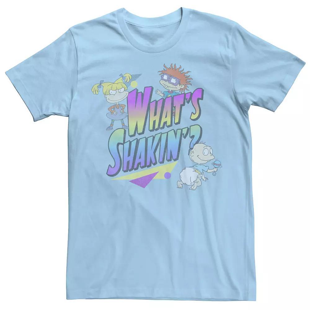Men's Nickelodeon Rugrats Vintage Neon What's Shakin'? Tee, Boy's, Size: Large, Light Blue Product Image