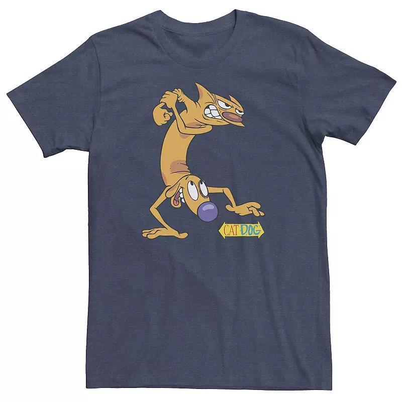 Men's Invader Zim and Gir Painted Logo Tee, Size: XL, Grey Product Image
