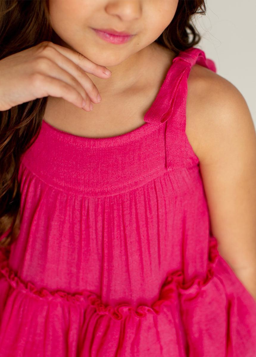 Banyu Dress in Fuchsia Girls Product Image