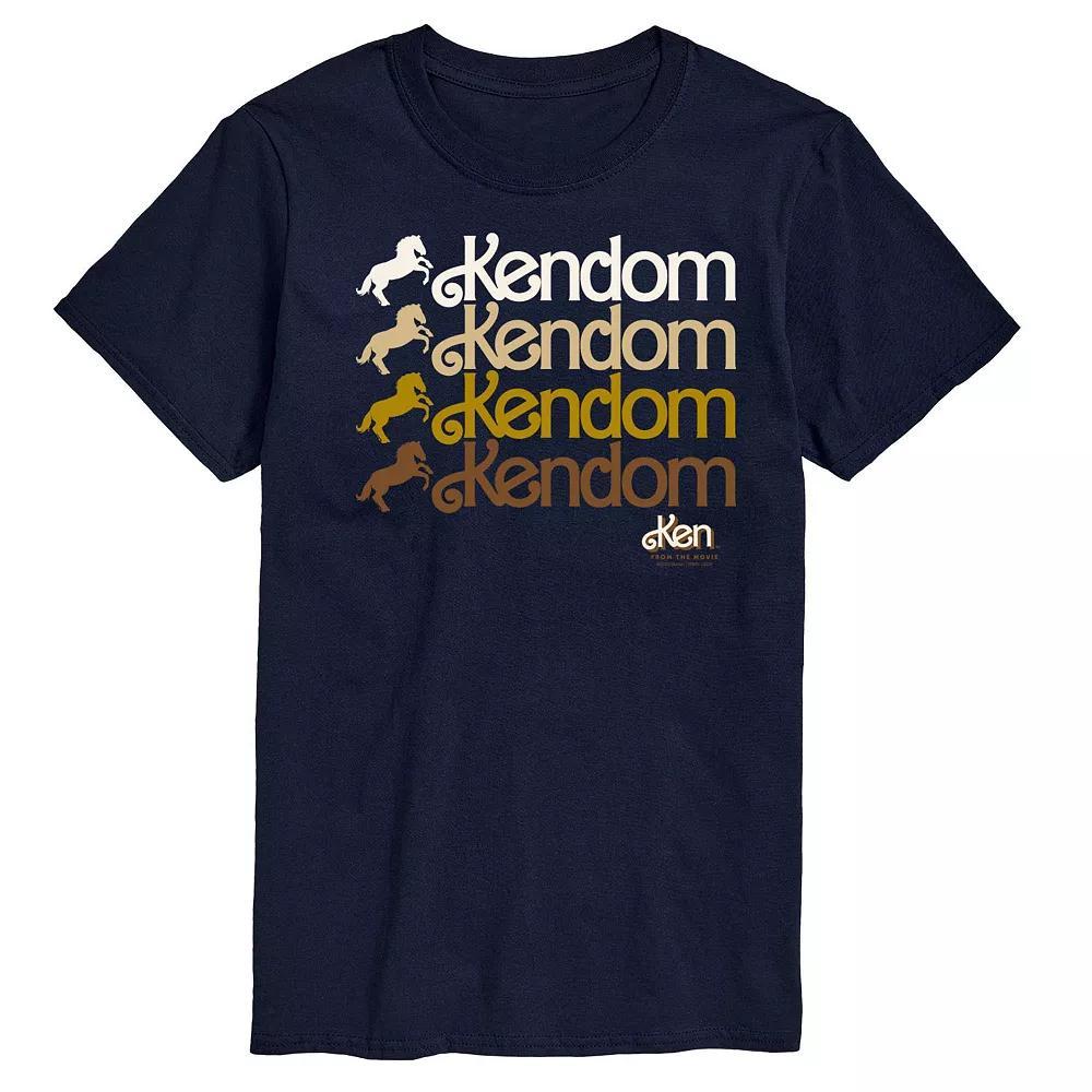 Big & Tall Barbie The Movie Kendom Western Graphic Tee, Mens Blue Product Image