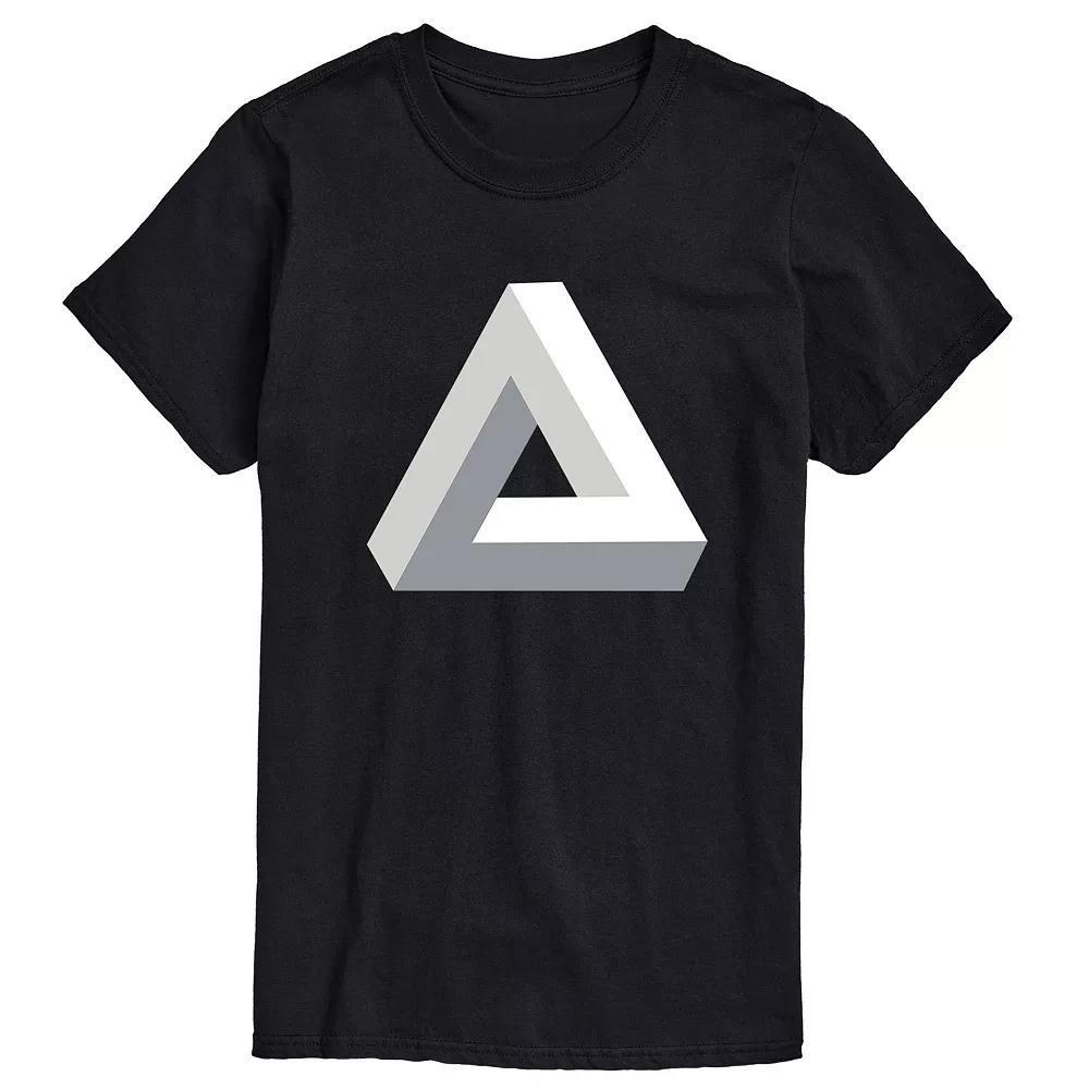 Men's Triangle Illusion Tee, Size: XL, Black Product Image