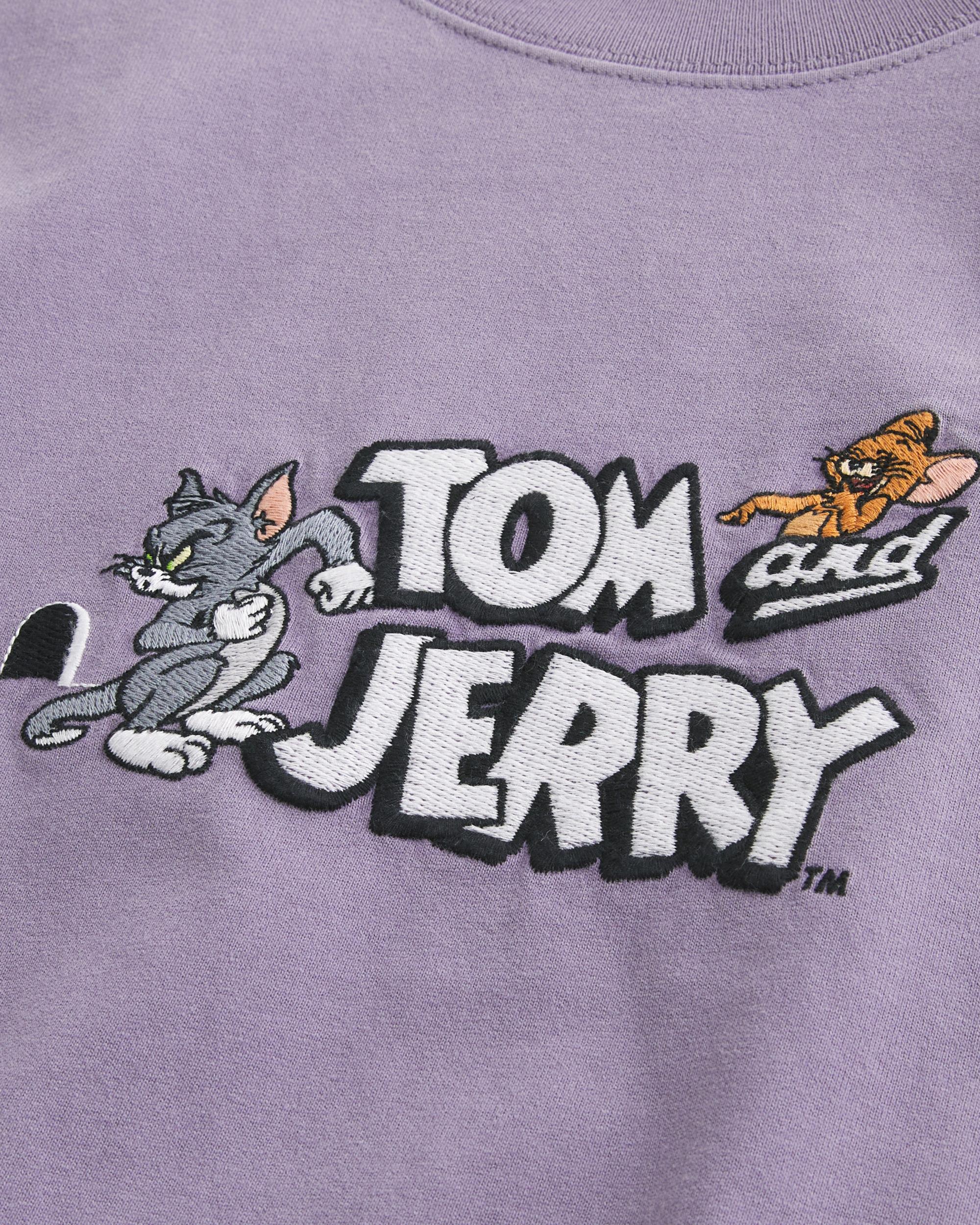 Boxy Heavyweight Tom and Jerry Graphic Tee Product Image