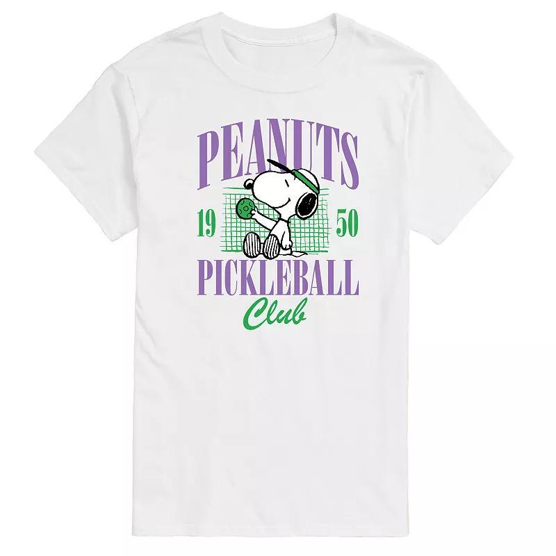 Big & Tall Peanuts Snoopy Pickleball Club Est. 1950 Graphic Tee, Mens Product Image