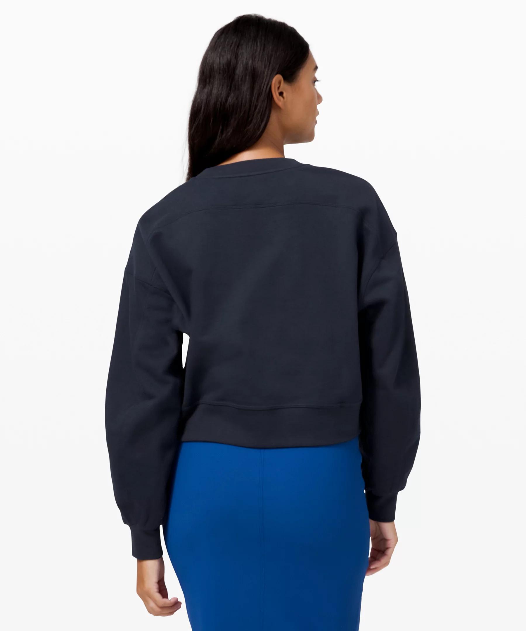 Perfectly Oversized Cropped Crew *French Terry Product Image