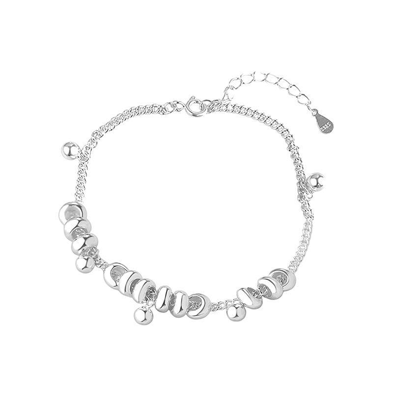 S925 Sterling Silver Bead Bracelet Product Image
