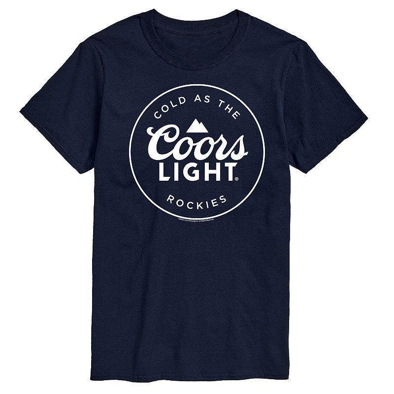 Men's Coors Light Logo Badge Graphic Tee, Size: Large, Blue Product Image