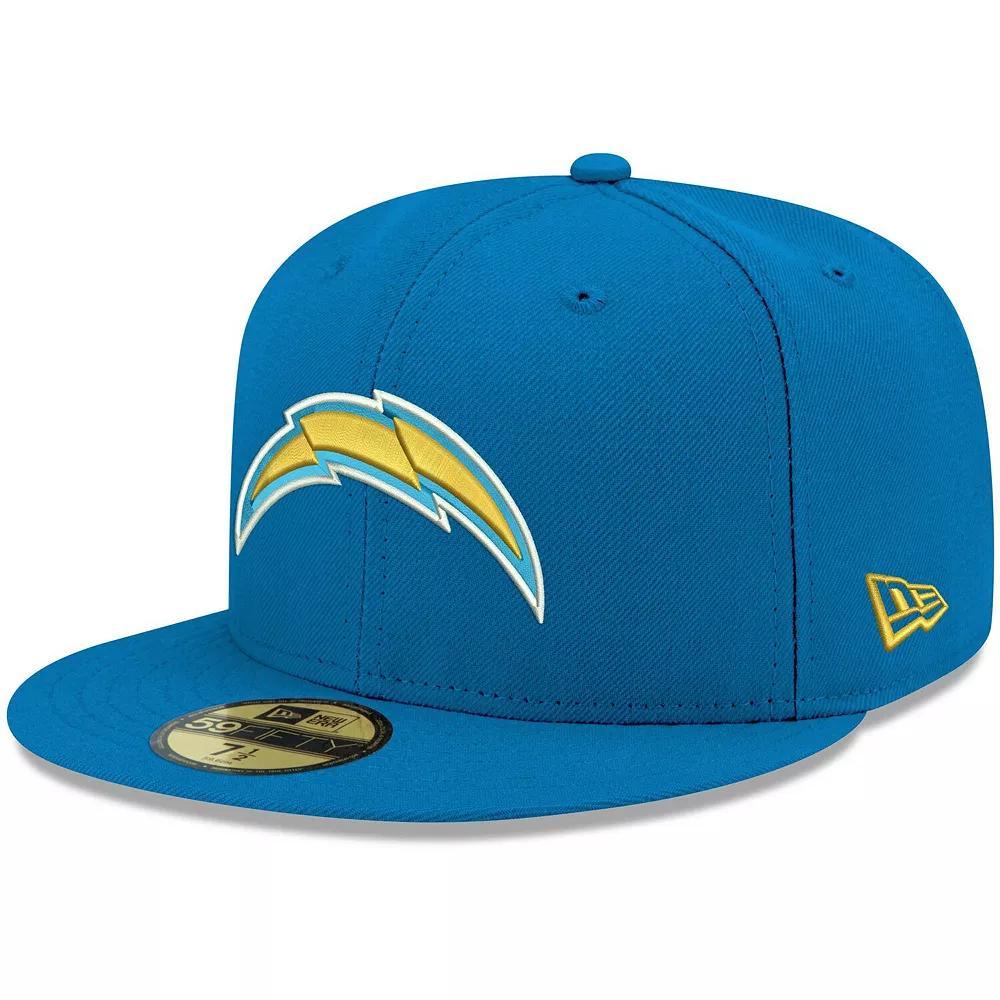 Men's New Era Powder Blue Los Angeles Chargers Team Basic 59FIFTY Fitted Hat, Size: 8 Product Image