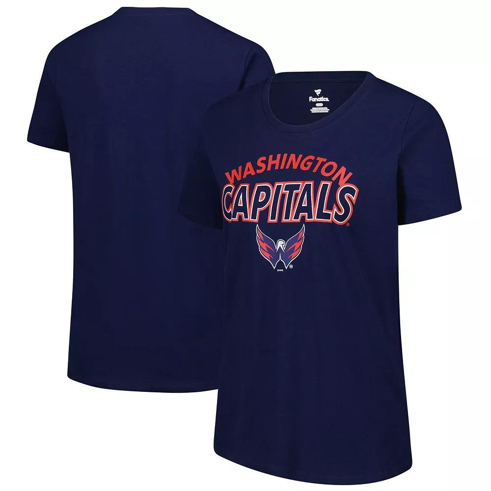 Women's Fanatics  Navy Washington Capitals Risk T-Shirt, Size: Medium, Blue Product Image
