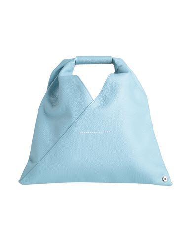 MM6 MAISON MARGIELA Woman Handbag Sky Blue Size - Bovine Leather, Copper Product Image