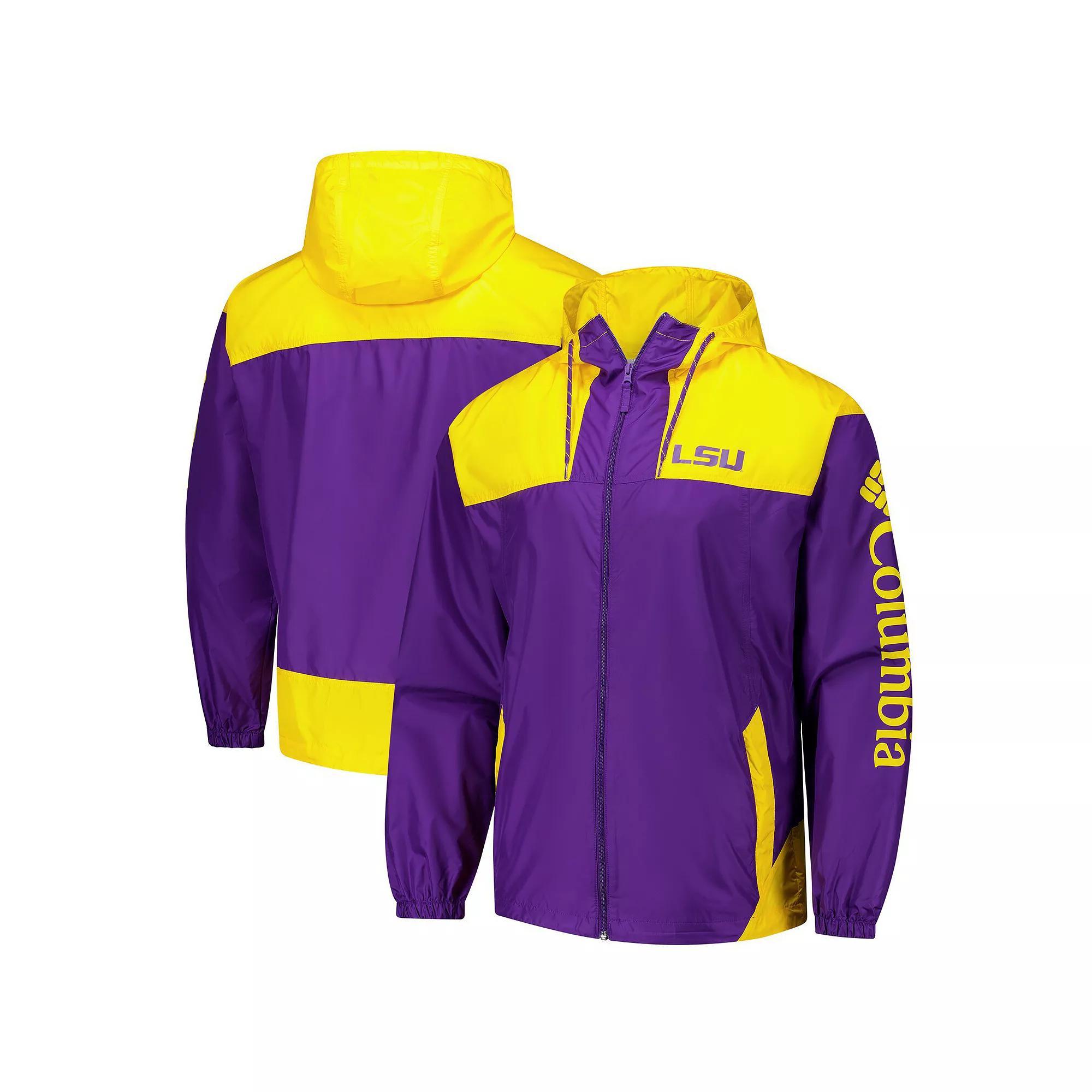 Columbia Men's Collegiate Flash Challenger II Windbreaker - LSU- Product Image