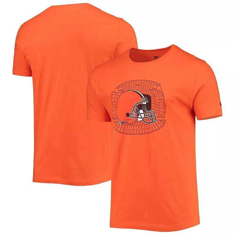 Men's New Era Orange Cleveland Browns Stadium T-Shirt, Size: Medium Product Image
