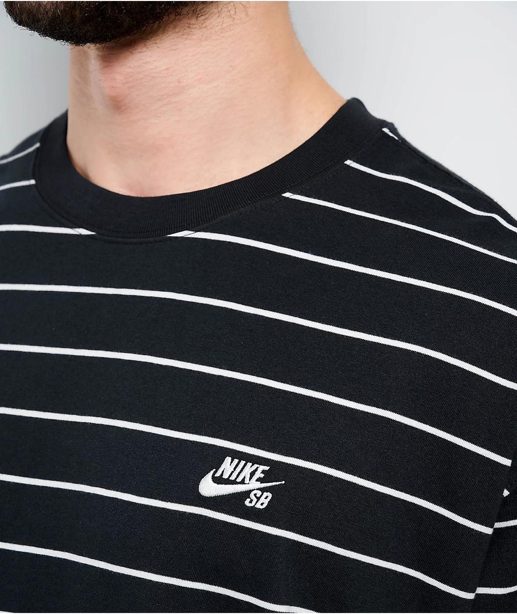 Nike SB Max90 Striped Black T-Shirt Product Image