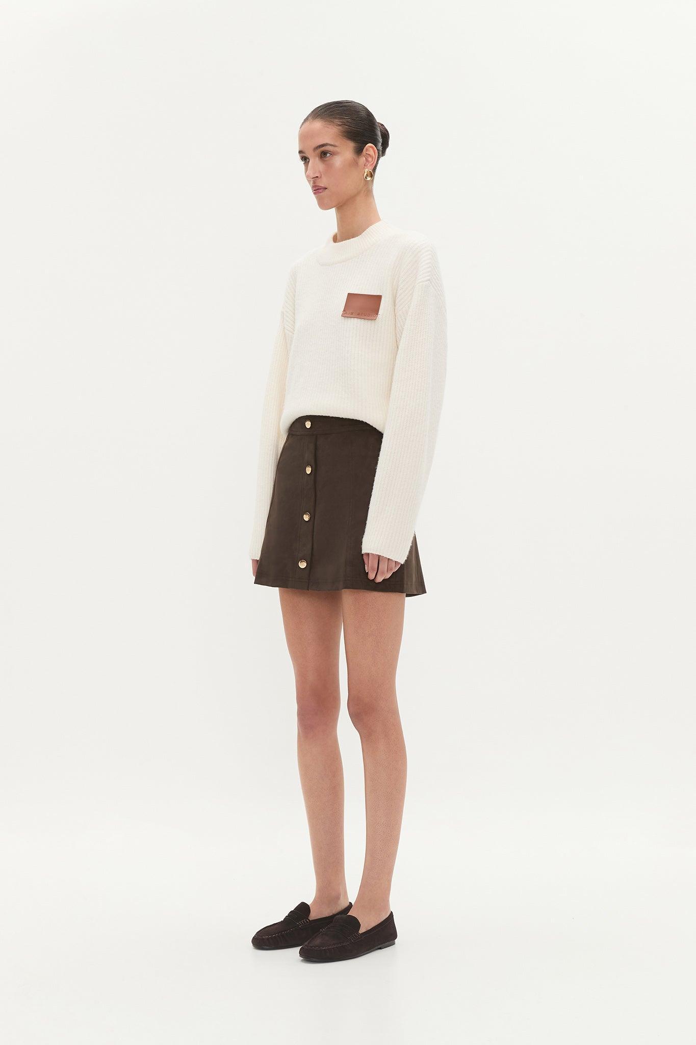 Calyx Vegan Suede Skirt Product Image