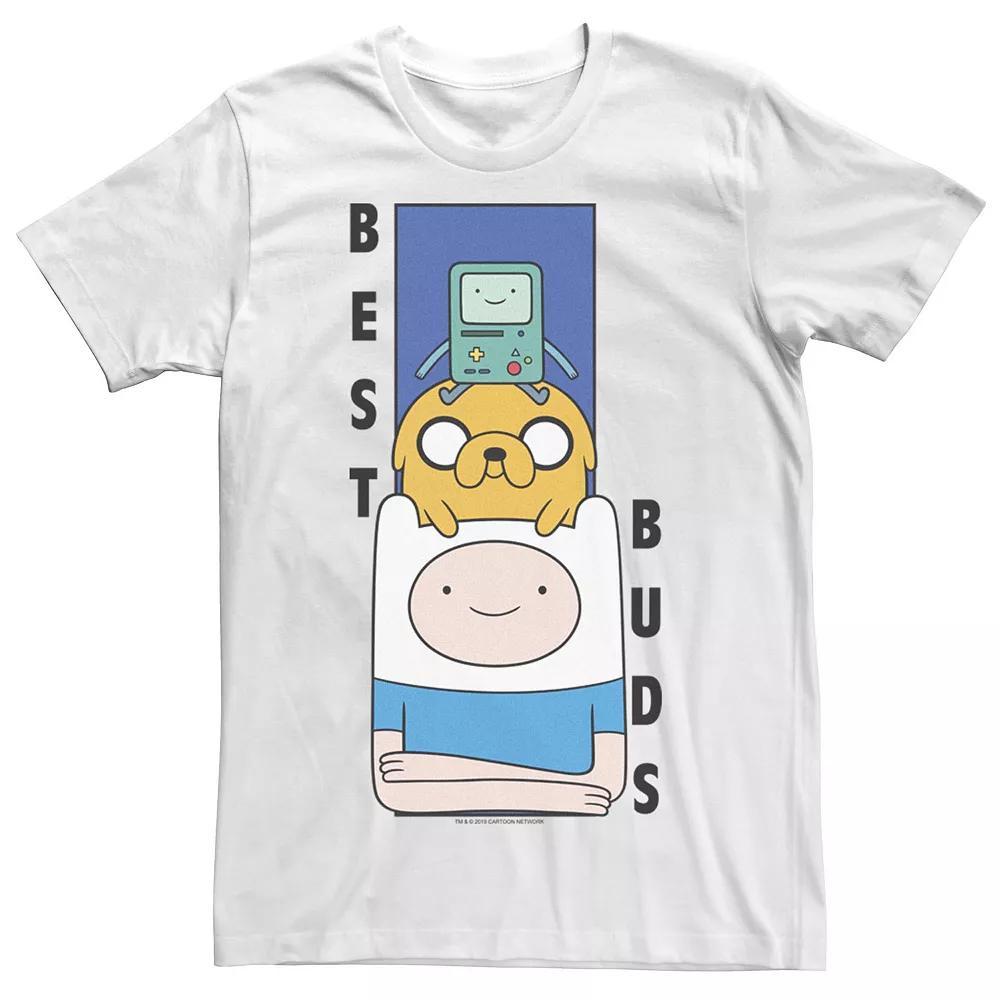 Men's Cartoon Network Adventure Time Finn Jake BMO Best Buds Tee, Boy's, Size: XXL, White Product Image