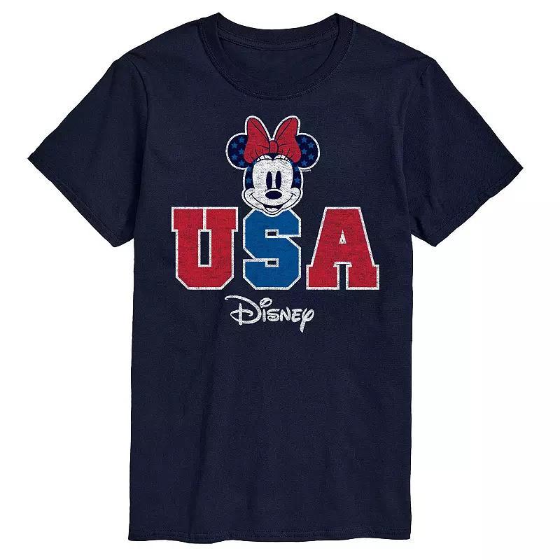 Disneys Minnie Mouse Big & Tall USA Graphic Tee, Mens Product Image