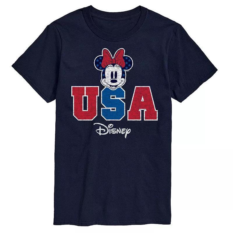 Disneys Minnie Mouse Big & Tall USA Graphic Tee, Mens Product Image