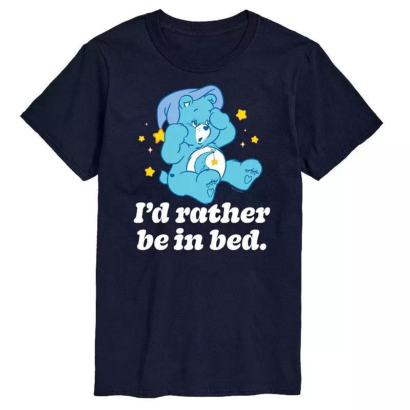 Big & Tall Care Bears Rather Be In Bed Graphic Tee, Mens Blue Product Image