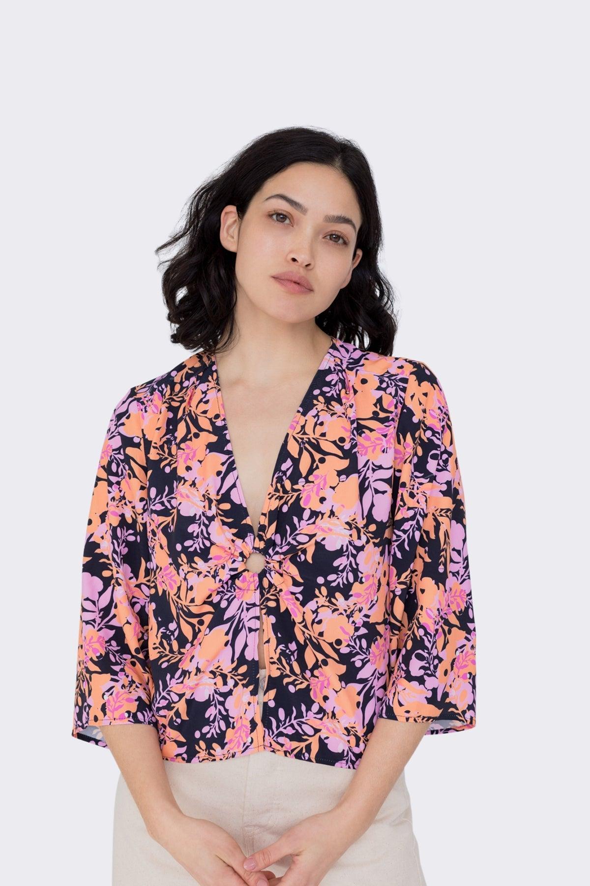 Libra Top - Night Garden Product Image