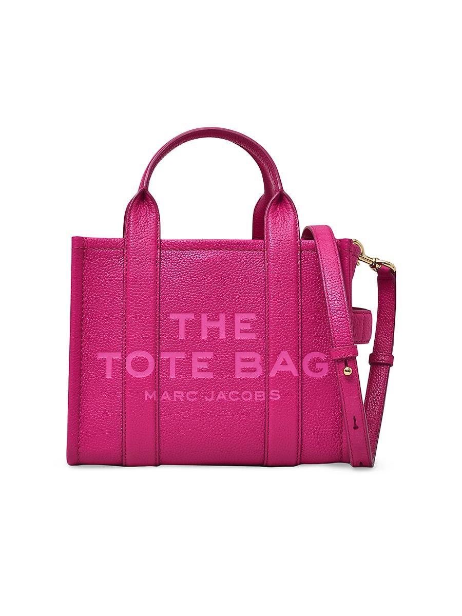 Womens The Leather Small Tote Bag Product Image