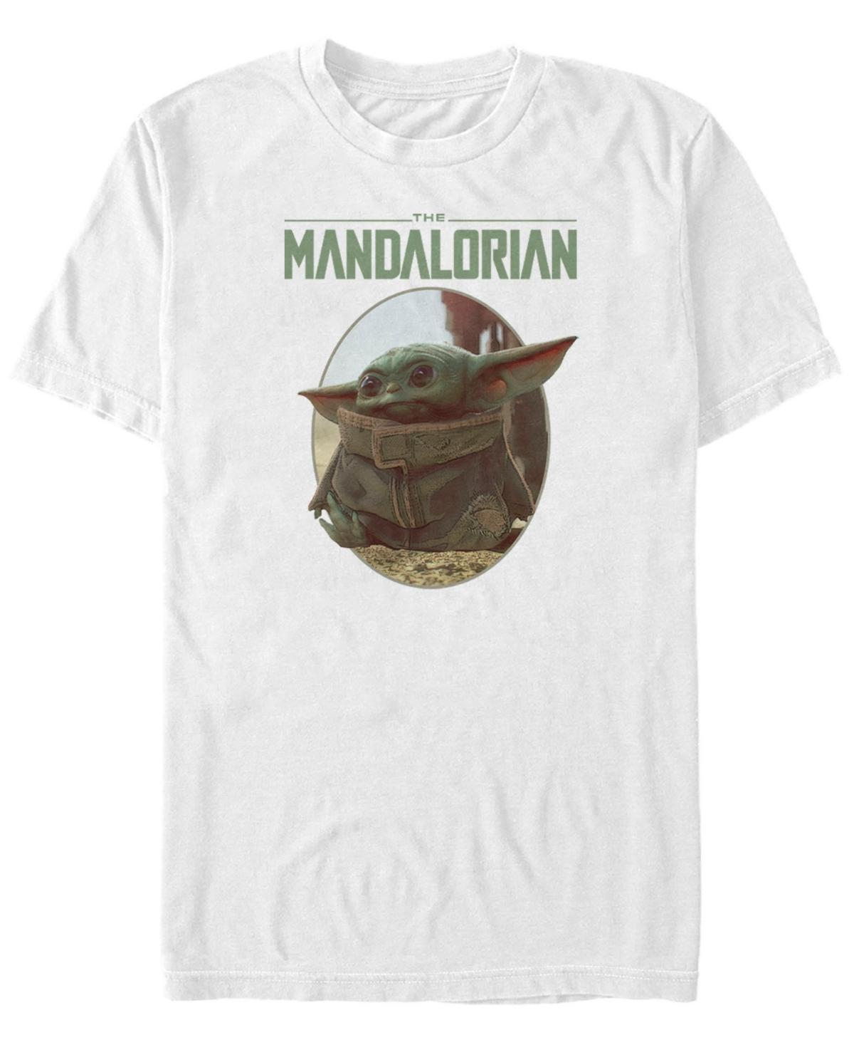 Men's Star Wars The Mandalorian The Child Circle Portrait Tee, Size: XXL, Athletic Grey Product Image