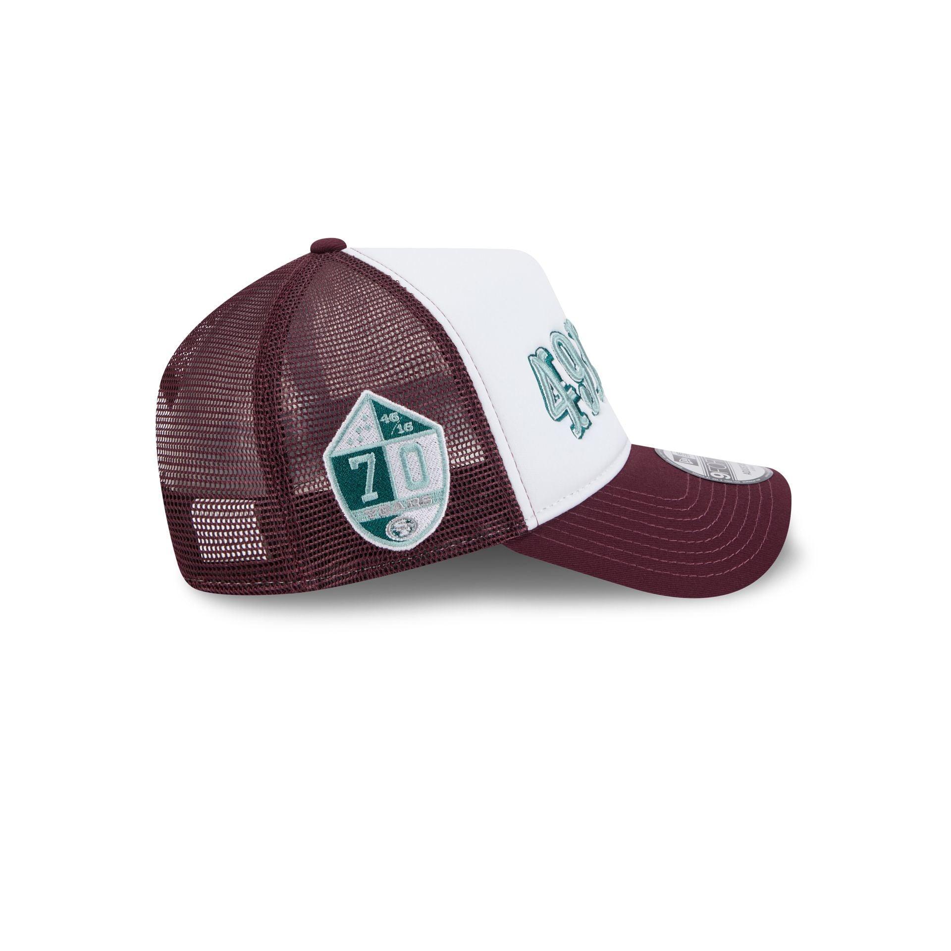 San Francisco 49ers Optic White 9FORTY A-Frame Snapback Hat Male Product Image