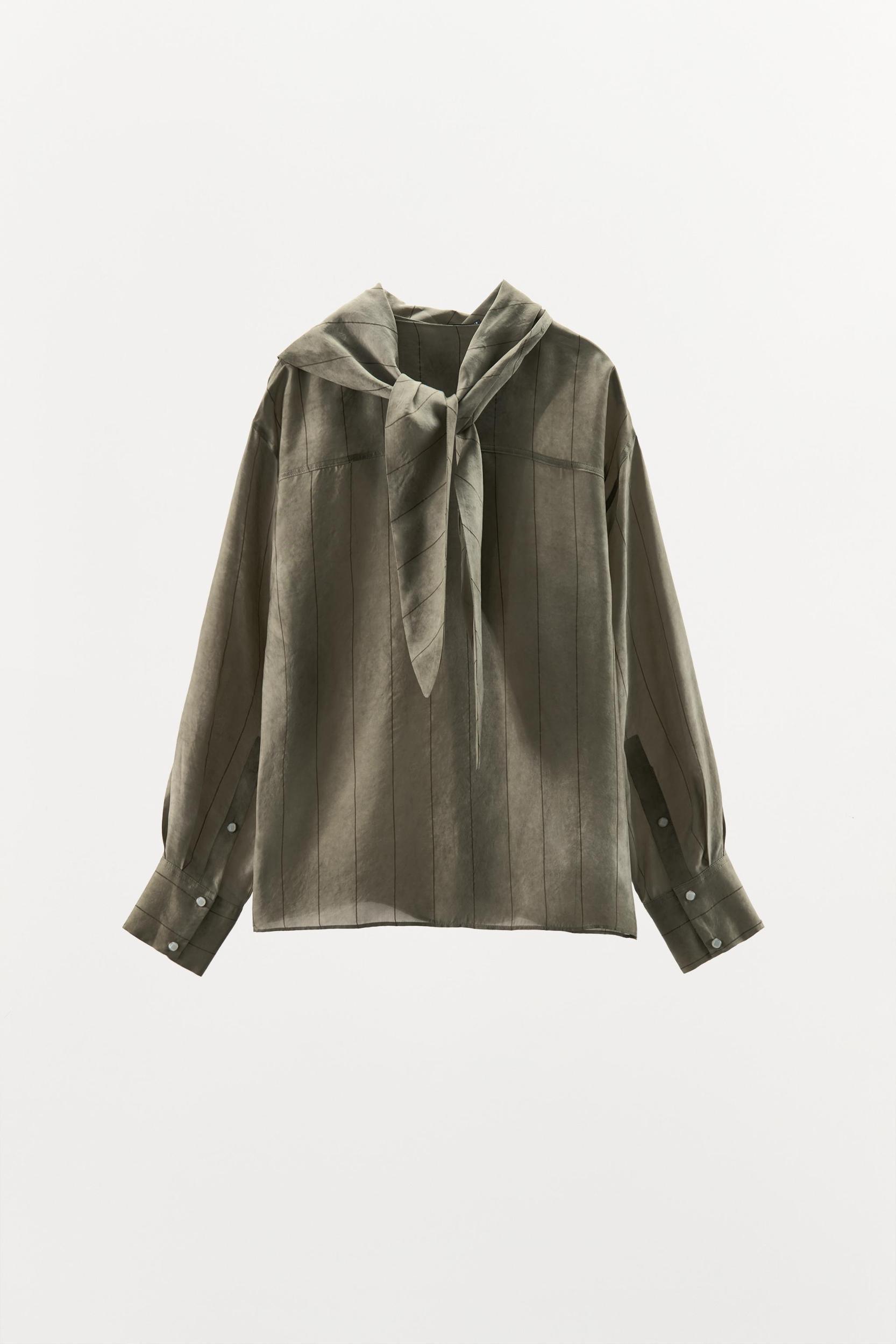 STRIPED SHIRT WITH BANDANA Product Image