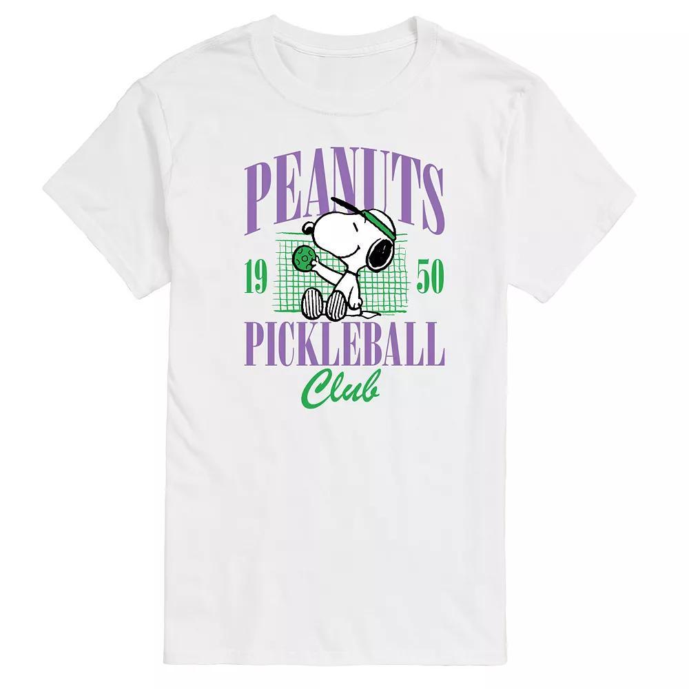 Big & Tall Peanuts Snoopy Pickleball Club Est. 1950 Graphic Tee, Mens Product Image