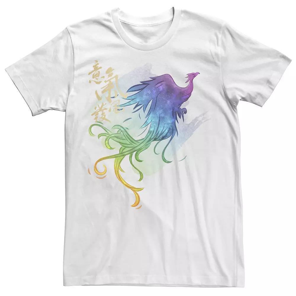 Disney's Mulan Live Action Phoenix Watercolor Men's Tee, Size: Small, White Product Image