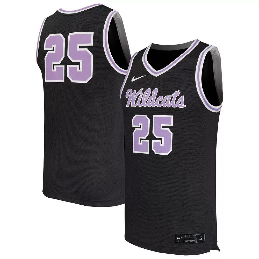 Men's Nike #25 Black Kansas State Wildcats Replica Basketball Jersey, Size: 2XL Product Image