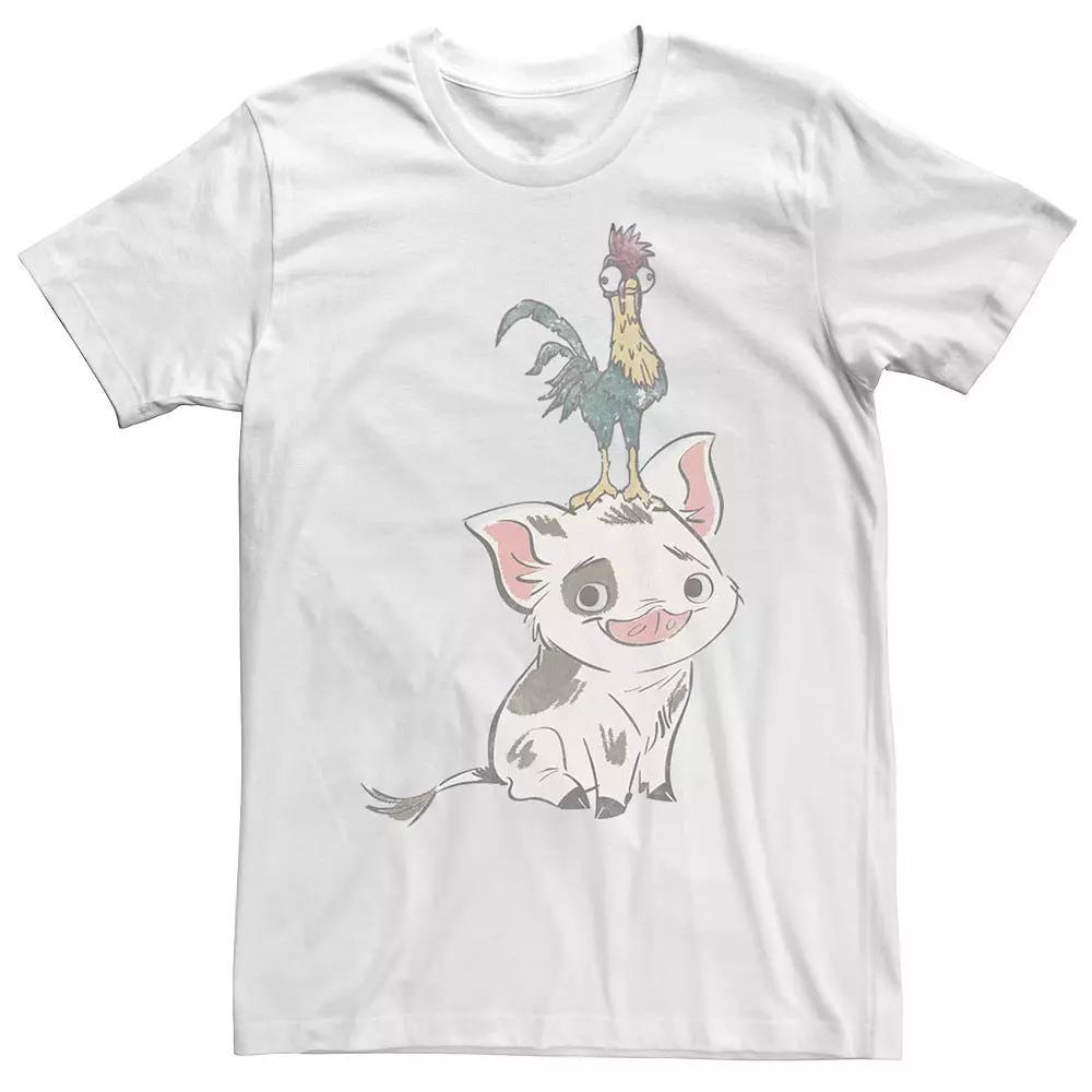 Disney's Moana Pua Drawn Smile Men's Tee, Size: Small, White Product Image