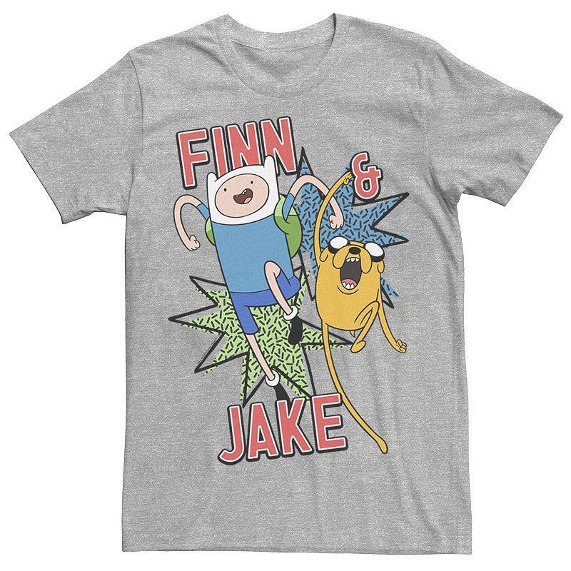 Men's Cartoon Network Adventure Time Finn & Jake Kapows Tee, Size: Small, Red Product Image