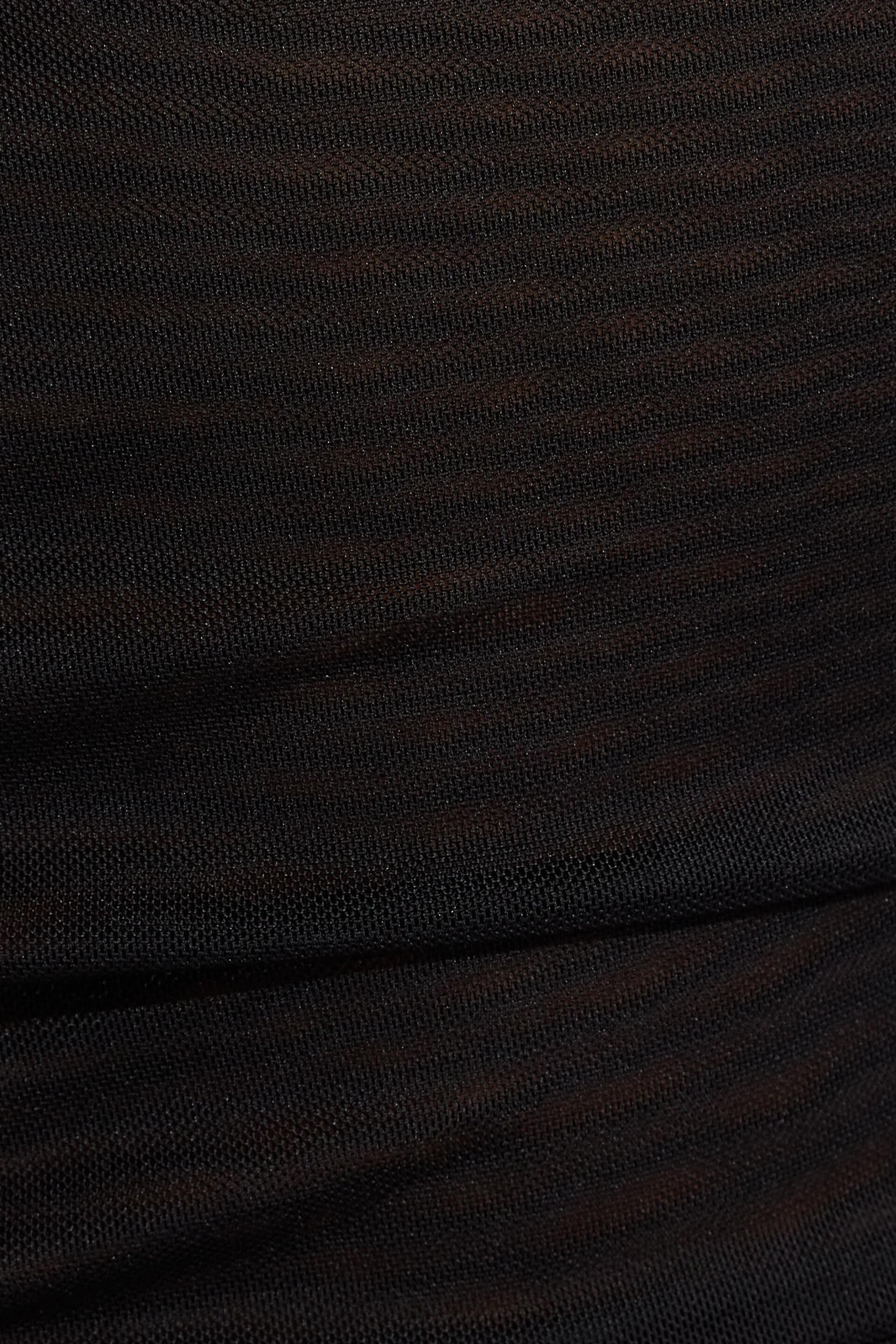 Asymmetric Mesh Long Sleeve Top Product Image