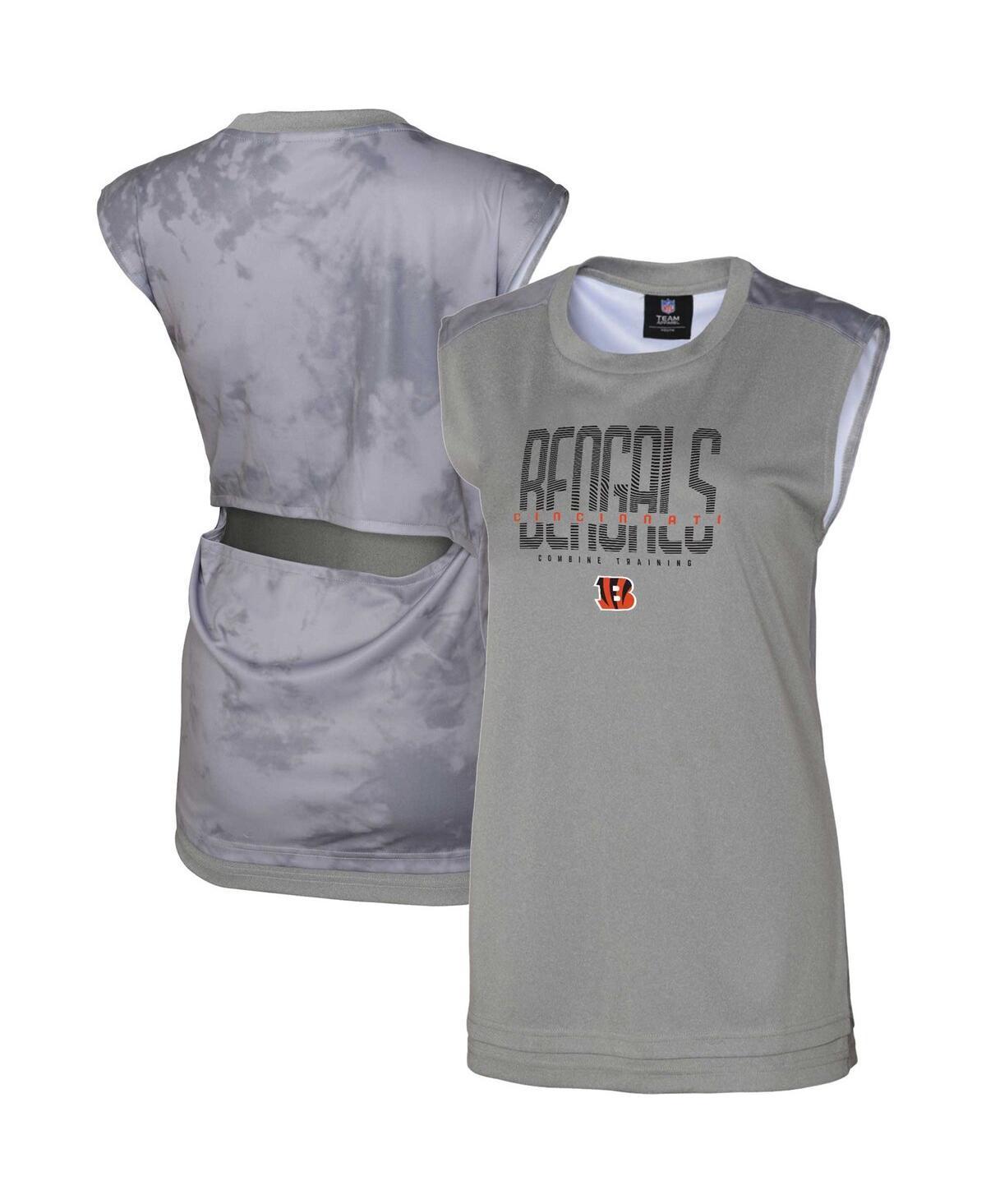 Women's Gray Cincinnati Bengals No Sweat Tank Top, Size: Medium, Grey Product Image