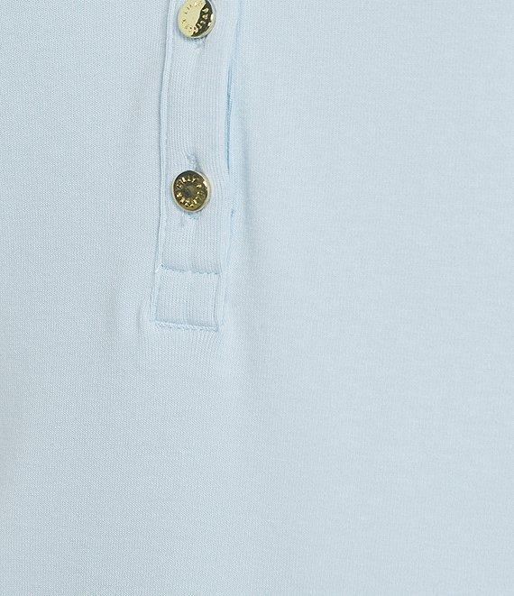 Lilly Pulitzer Ronson Split V -Neck Elbow Puff Sleeve Top Product Image