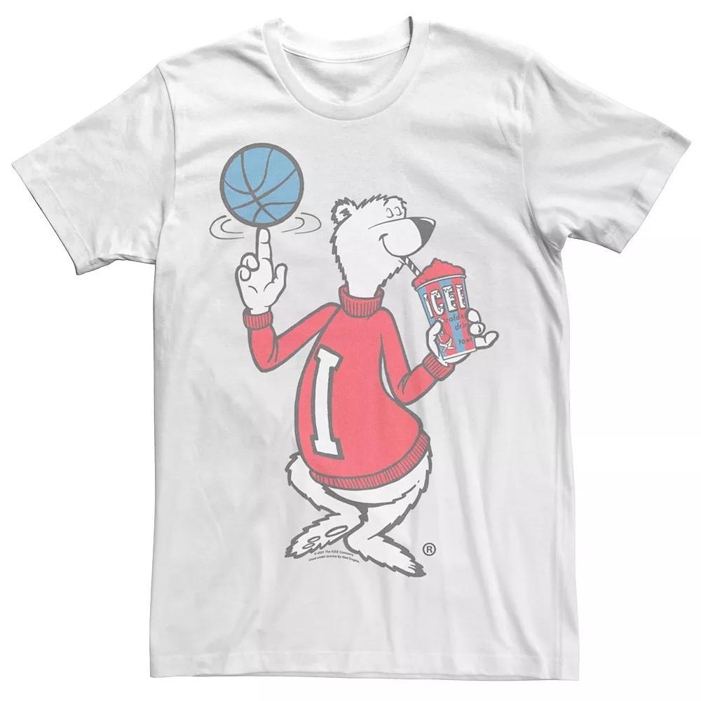 Men's Icee Polar Bear Basketball Portrait Tee, Size: XS, White Product Image