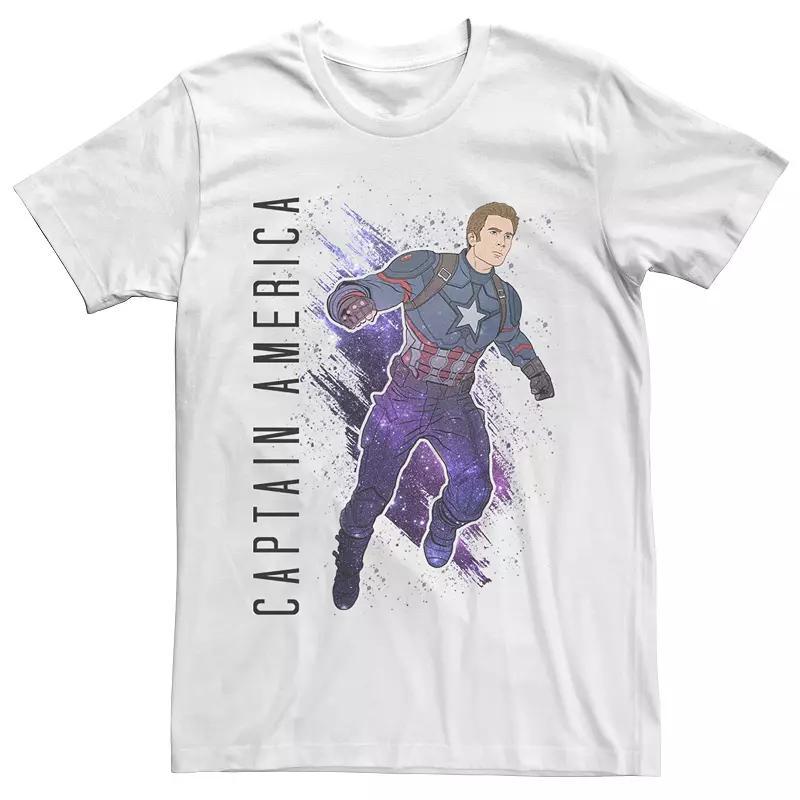 Men's Avengers Captain America Painted Tee, Size: XL, White Product Image