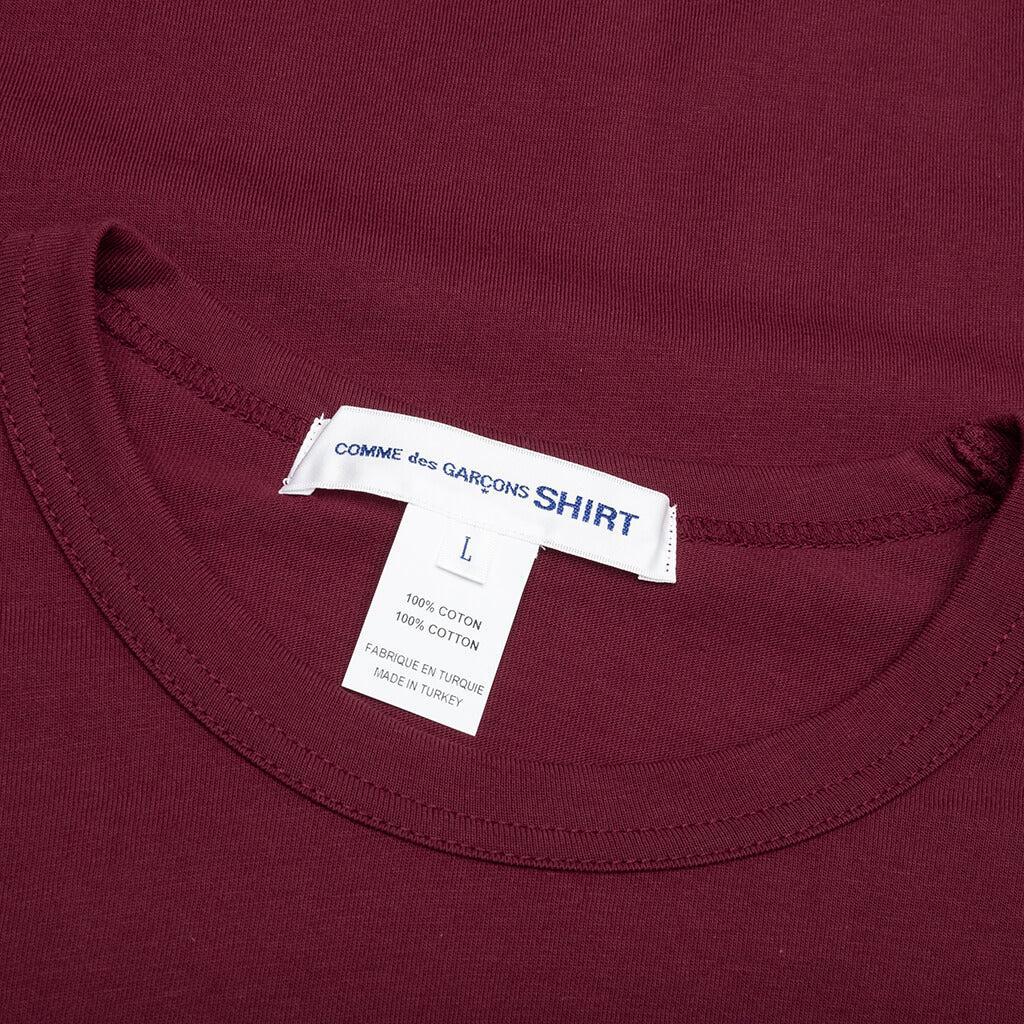 Back Logo L/S Tee - Burgundy Male Product Image
