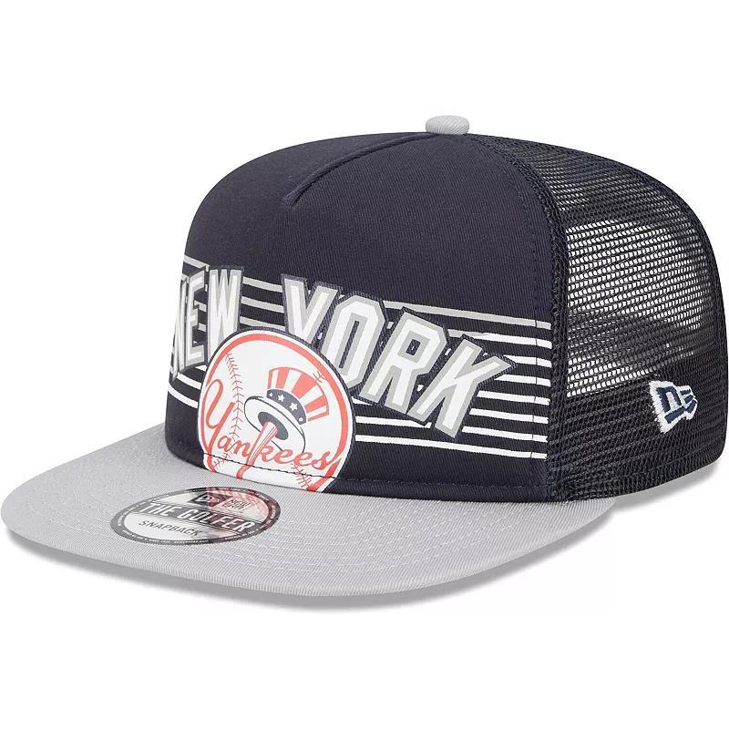 Mens New Era New York Yankees Speed Golfer Trucker Snapback Hat, Blue Product Image